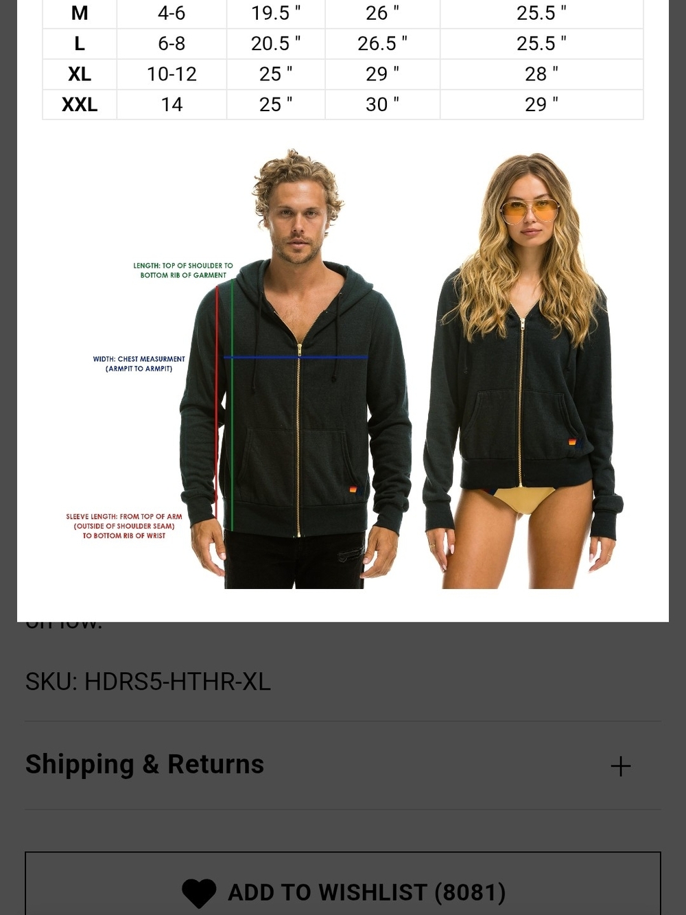 Aviator Nation Gray Zip-Up 5-Stripe Hoodie - Picture 13 of 13